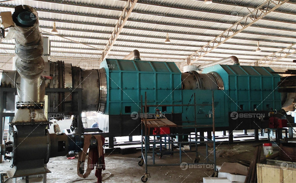 BST-30型号马来西亚木材厂废木料炭化设备