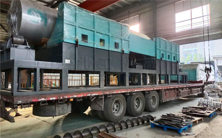 BST-50型号连续式炭化炉发往伊朗